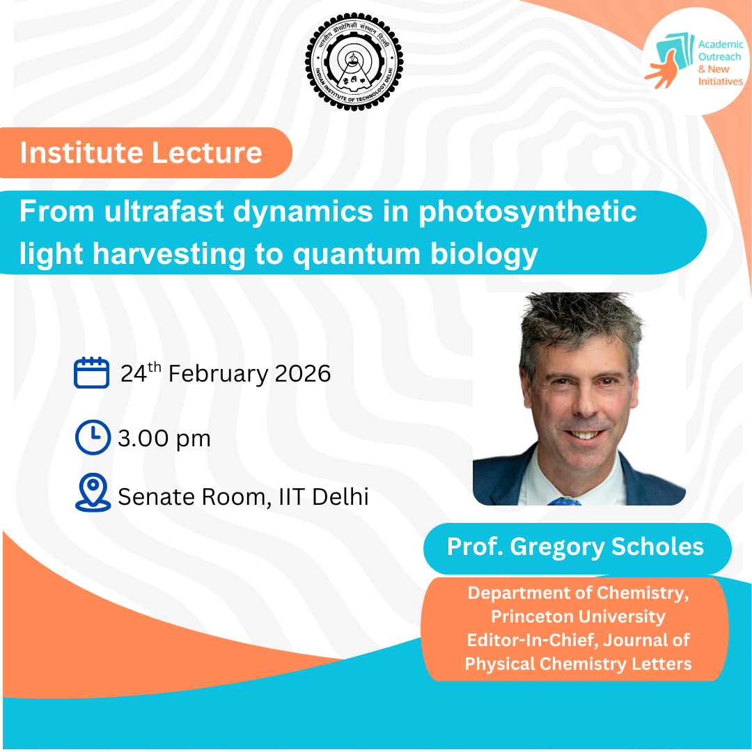 Institute Lecture - From ultrafast dynamics in photosynthetic light harvesting to quantum biology